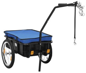 Rimorchio Bici/carrello Manuale 155x60x83 Cm İn Acciaio Blu /
