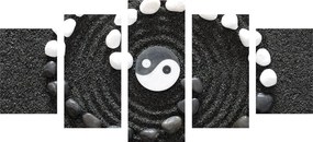 Quadri 5 pezzi – Armonico Yin e Yang