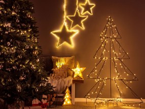 Calendario avvento LED legno chiaro IMPALA Beliani