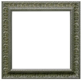 Specchio quadrato in legno argento 79 x 79 cm