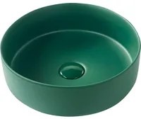 Lavandino da appoggio Verde Ceramica 370 mm Lucido Lavandino da bagno rotondo