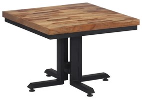 Tavolino da Salotto 55x55x40cm Massello Teak di Recupero