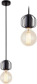 Lampada Da Soffitto Singola Loft Black APP591-1CP