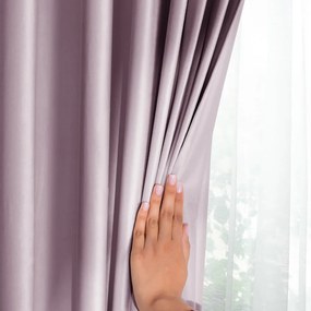 Tenda parzialmente oscurante rosa chiaro in velluto 140x270 cm Pleat – Restilo