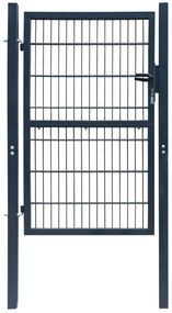 Cancello Da Giardino 2d (singolo) Grigio Antracite 106 X 170 Cm /
