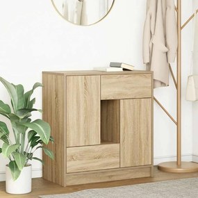 Credenza Con Cassetti E Ante Rovere Sonoma 70,5x34x74,5 Cm /