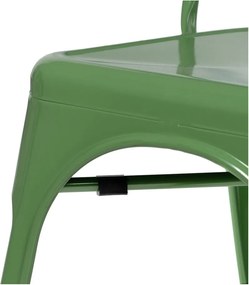 Set di 2 sedie da pranzo verdi in metallo - Ixia