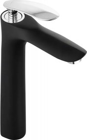 Mexen Lily batteria lavabo alta, nero/cromo - 73610-17