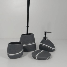 Set 4 Accessori D'Appoggio Gedy "Yvonne" Grigio