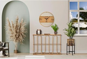 Tavolo consolle di colore naturale in rattan 32x110 cm Samui – Mauro Ferretti