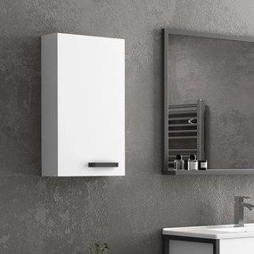 Pensile bagno 75x30cm con 2 ripiani e maniglia di apertura colore nero  IKOS-P30 - KAMALU