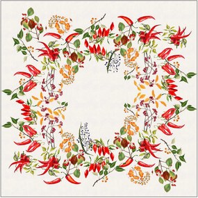 Tovaglia in lino lavato Piments