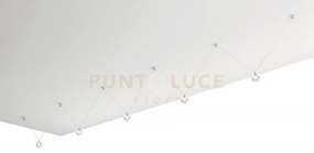 Aladino sospensione 5 luci vetro trasparente d.15cm attacco g9