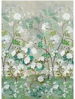 Designers Guild Carta da parati panoramica Fleur Orientale - Celadon