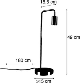 Lampada da tavolo moderna nera - Facil