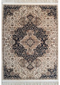 Tappeto Imperial orientale blu e beige, L 190 x L 133 cm