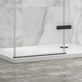 Box doccia 70x70 telaio nero porta battente | KT5000N - KAMALU