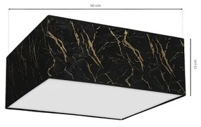 Plafoniera  SENSO 3xE27/60W/230V nera