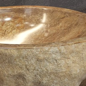 Lavabo da appoggio in onice puro 40-45 cm | Litos-Onyx - KAMALU