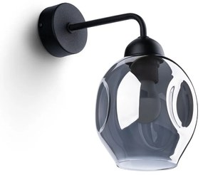 Lampada da parete nera ø 25 cm Garten – Sollux