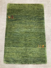 Gabbeh Tappeto persiano 80x120 Verde (Iran) Annodato A Mano