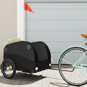 Rimorchio Da Bici Nero 45 Kg İn Ferro /
