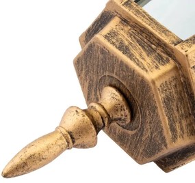 Lampadario su catena da esterno 1xE27/60W/230V dorato IP44