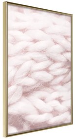 Poster  Pale Pink Knit  Cornice Quadri Cornice d'oro, Larghezza x Altezza Home decor 20x30