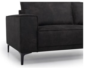 Divano angolare antracite in similpelle (angolo sinistro) Copenhagen - Scandic