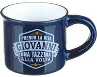 Tazzina caffè con nome Giovanni in gres porcellanato