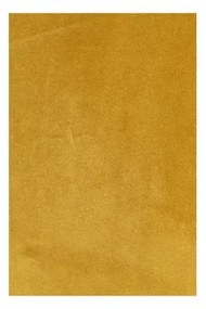 Poltrona in velluto giallo Rodeo - BePureHome