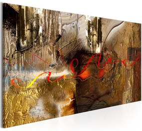 Quadro  Mysterious Shadow  Colore Giallo, Dimensioni e Misure 120x60