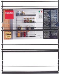 Organizer per spezie da parete in acciaio inox – Metaltex
