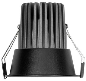 Faro da Incasso 18W Foro Ø90mm Nero IP40 CCT BRIDGELUX LED 3 Parabole Colore Bianco Variabile CCT