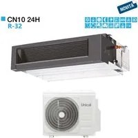 Climatizzatore Condizionatore Unical Canalizzabile 24000 BTU CN10 24H classe A++/A+ Gas R-32 Novit