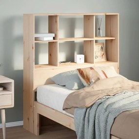 Testiera Con Ripiani 75 Cm İn Legno Massello Di Pino /