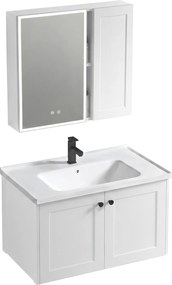 Set di mobili da bagno con lavabo Monti 60cm White