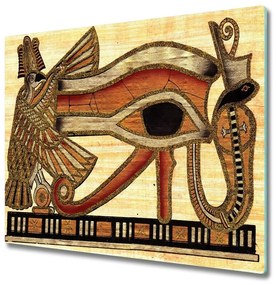 Tagliere in vetro temperato Papiro egiziano Eye 60x52 cm