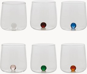 Set di 6 bicchieri in vetro soffiato borosilicato Bilia
