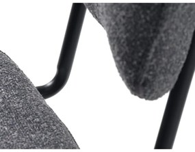 Sedia da pranzo grigio scuro Buffalo - Unique Furniture