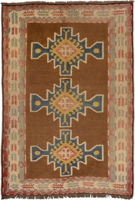 Kars Tappeto 140 x 200 Beige (Tacchino) Annodato A Mano