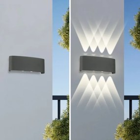 Brilagi - Lampada da parete LED per esterni FLAREBOX LED/8W/230V antracite IP65