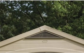 Casetta Da Giardino In Resina 256,5x255x243H Cm Factor 8x8 Beige Keter Con Mensole