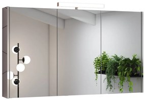 Specchio Contenitore Con Illuminazione Akira con luce fredda L 120 x H 70 x P 15.5 cm
