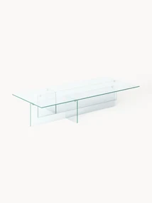 Tavolino da salotto grande in vetro Anouk, larg. 160 cm