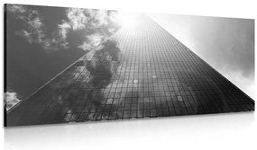 Quadro su tela – Grattacielo in bianco e nero