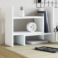 Organizer da Scrivania Bianco 38,5x17x39 cm Legno Multistrato 848059