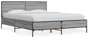 Giroletto Grigio Sonoma 140x200 Cm İn Legno Multistrato Metallo /