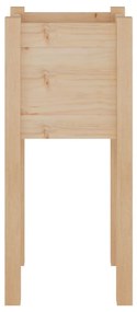 Fioriere da Giardino 2 pz 31x31x70 cm in Legno Massello di Pino