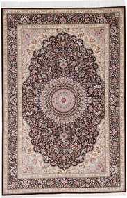 Ghom Tappeto 230x160 Blu (Iran) Annodato A Mano